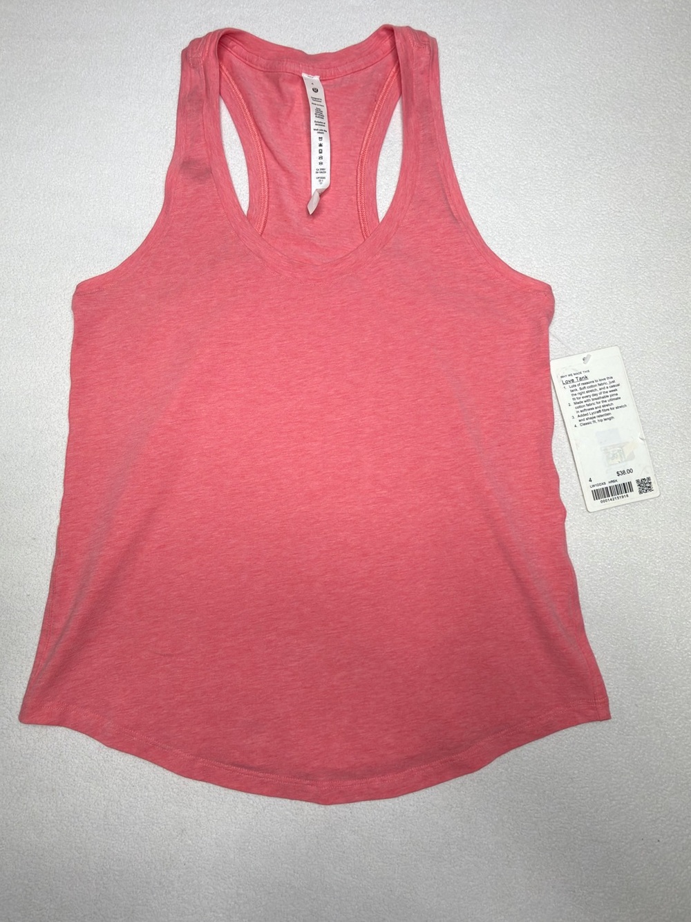 Lululemon Love Tank Top•Heathered Raspberry Cream - Picture 3 of 12